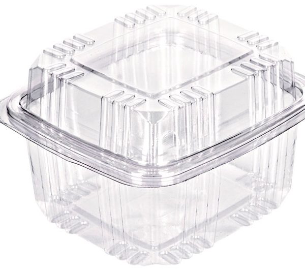 Plastična posuda četvrtasta  120x120x75mm PET500 izdignute