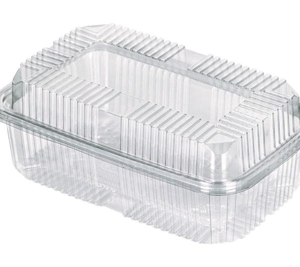 Plastična posuda pravougaona  195x130x70mm PET750 izdignute