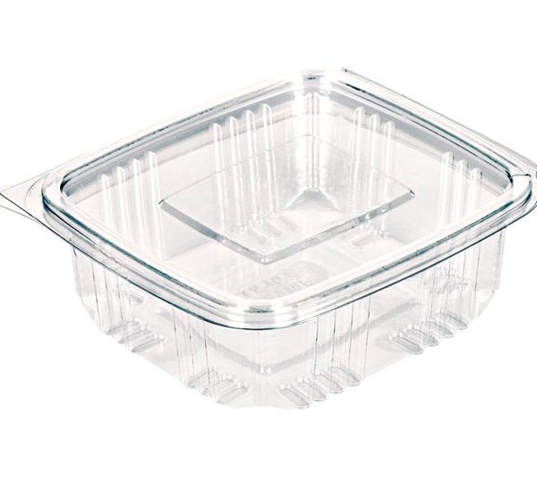 Plastična posuda četvrtasta  115x105x40mm PET250 ravna