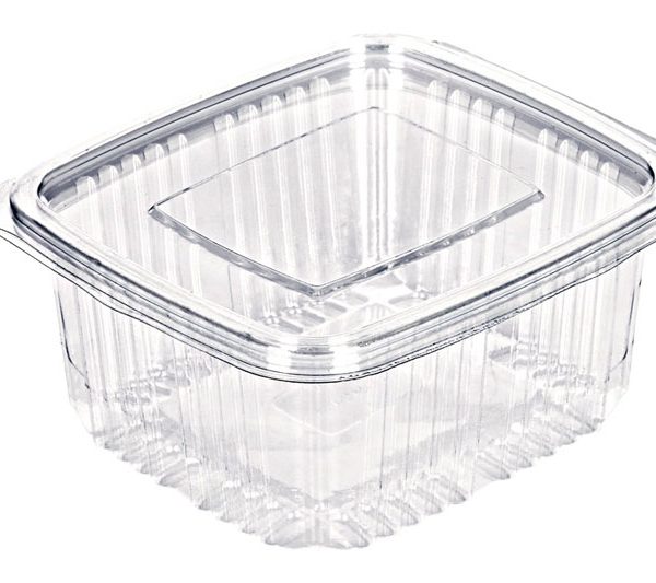 Plastična posuda četvrtasta  135x120x55mm PET500 ravna