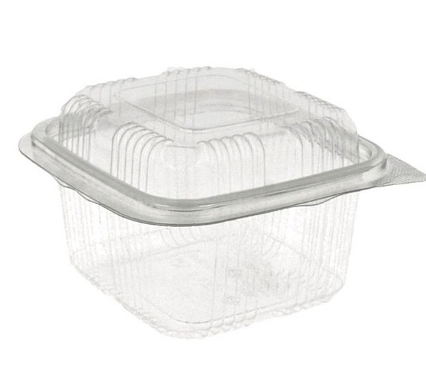 Plastična posuda četvrtasta  110x100x65mm PET250 izdignute